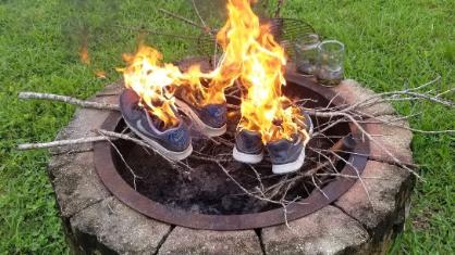 Americans burn Nike gear | Stuff